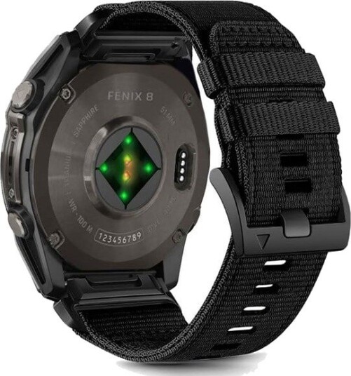 Tech-Protect Nylon Strap for Garmin Fenix 51 mm - Black
