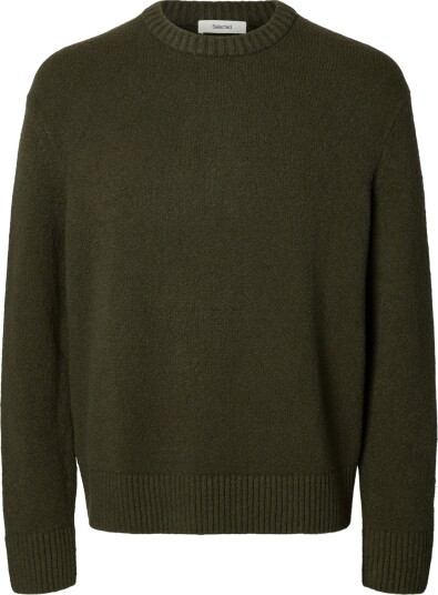 Selected Homme Alex Long Sleeve Knit Crew Neck Grønn L