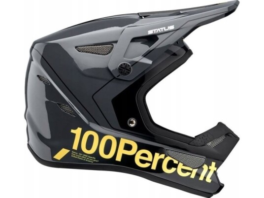 100% Kask Full Face Juniorski 100% Status Dh/Bmx Helmet Carby Charcoal Roz. S (47-48 Cm) (New)
