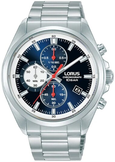 Lorus Herreklokke RM383JX9 Sports Blå/Stål Ø43 mm Lorus Herreklokke RM383JX9 Sports Blå/Stål Ø43 mm