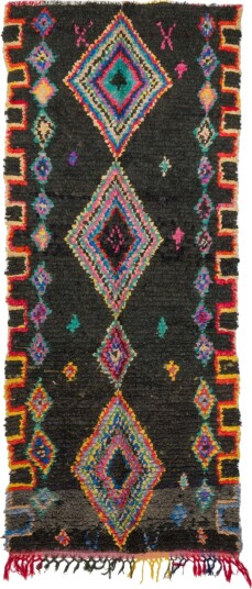Marokkansk Boucherouite teppe 285 x 120 cm Størrelse: 285 x 120 cm Marokkansk Boucherouite teppe 285 x 120 cm Størrelse: 285 x 120 cm