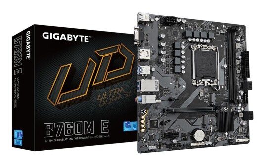Gigabyte B760M E Micro ATX Hovedkort LGA 1700 med USB 3.2 Gen 1