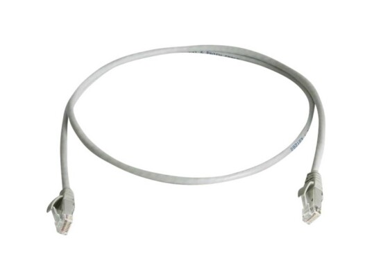Telegärtner 100008396 Rj45 Netværkskabel Patchkabel Cat 5E U/Utp 1.50 M Grå Flammehæmmende Halogenfri 1 Stk