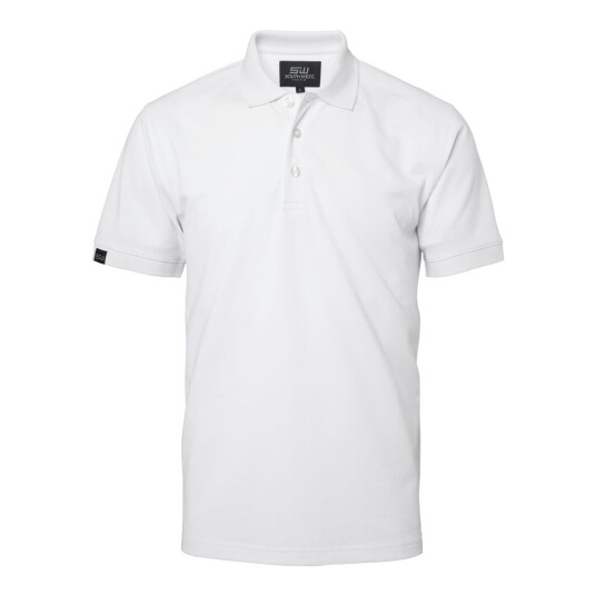 SouthWest Men Weston Solid Polo Hvit 1 stk SBG-355-01 L
