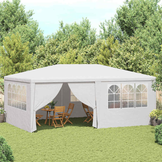 vidaXL Profesjonelt festtelt med sidevegger 4x6 m hvit 90 g/m² vidaXL Profesjonelt festtelt med sidevegger 4x6 m hvit 90 g/m²