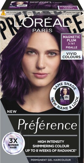 L'Oréal Paris Préférence Vivids 3.161 Magnetic Plum L'Oréal Paris Préférence Vivids 3.161 Magnetic Plum