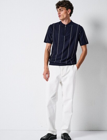 ONLY & SONS Onswyler Life Str Reg 14Ss Zip Polo Frml Navy S ONLY & SONS Onswyler Life Str Reg 14Ss Zip Polo Frml Navy S