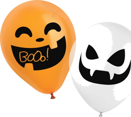 Folat Ballonger Halloween Booo! 6-pakning 23865