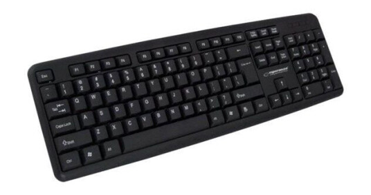 Esperanza Standard USB Tastatur med Numpad - Svart
