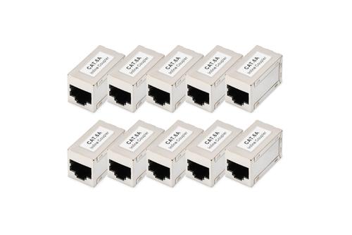 Digitus CAT6A RJ45 Nettverkkopler 10-pk Skjermet Modular