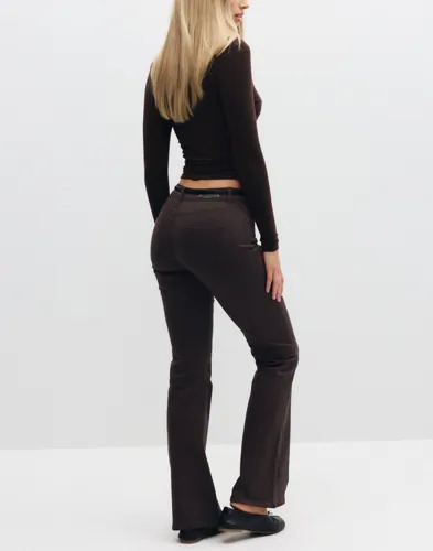Only Brun Onlblush Mid Flared Colour Pant Pnt