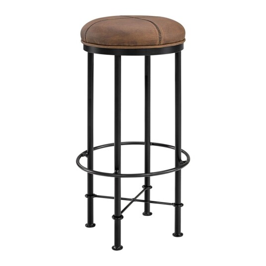 Artwood Barstol EVAN i lysebrunt matt skinn 04-95112