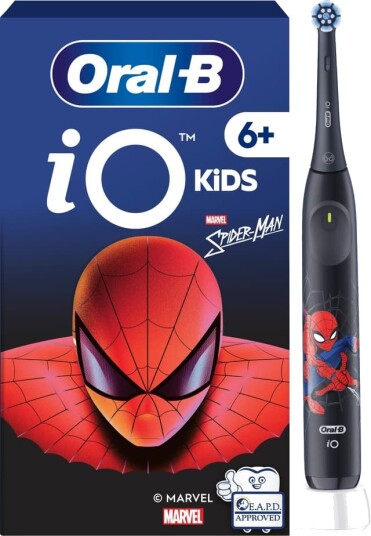 Oral-B iO2 Kids Spiderman elektrisk tannbørste - sort, 931380 Oral-B iO2 Kids Spiderman elektrisk tannbørste - sort, 931380