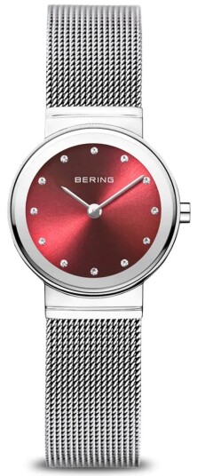 Bering Dameklokke 10126 003 Classic Rød/Stål Ø26 mm