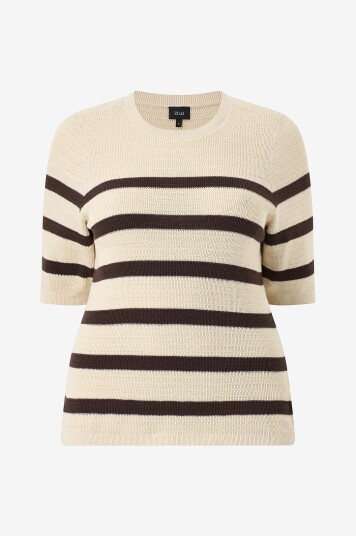 Zizzi Pullover mElsa 1/2 Beige