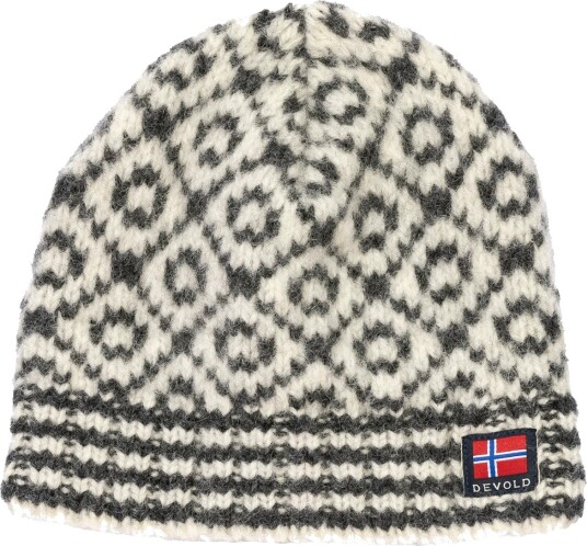 Devold Svalbard Wool Beanie Offwhite/anthracite 58