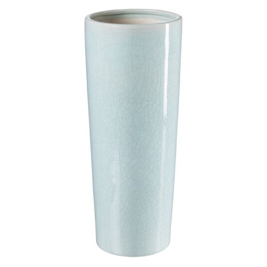 Bigbuy Home Vase 16,5 X 16,5 X 40,5 Cm Keramikk Turkis