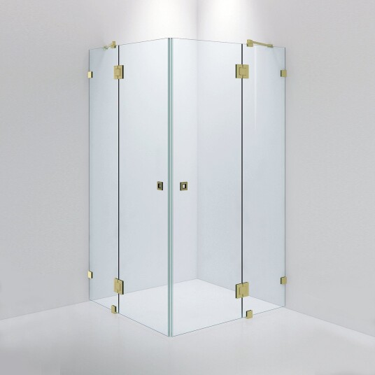 INR Iconic Nordic Rooms Dusjhjørne ARC 16 Måltilpasset Brushed Brass / Timeless Klart Glass INR Iconic Nordic Rooms Dusjhjørne ARC 16 Måltilpasset Brushed Brass / Timeless Klart Glass