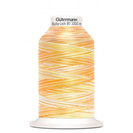 Gütermann Bulky Lock 80 Multi Yellow Sytråd Polyester 9914 1000m