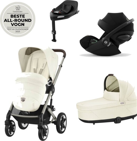 Vognpakke Cybex Talos S Lux Ink. Cloud G Seashell Beige + Base