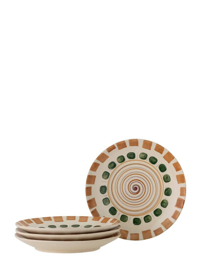 Bloomingville Shama Plate - Multi/patterned - Ø 27 CM