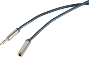 Shiverpeaks Sp30811 Slim 3.5Mm Hankjønn 3.5Mm Hunkjønn 0,75 M Blå Kromfarget