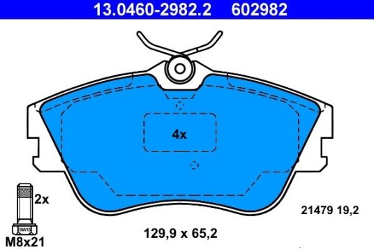Bremseklosser ATE 13.0460 2982.2