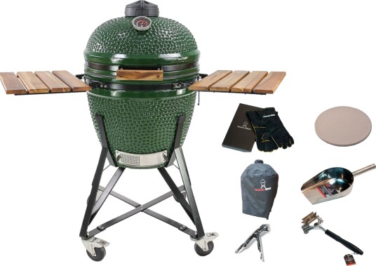 Kamado Sumo Midi Grønn med tilbehørssett Kamado Sumo Midi Grønn med tilbehørssett