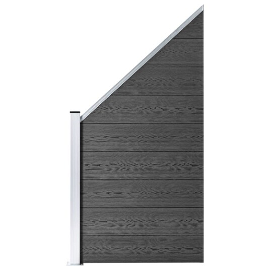 vidaXL Gjerdepanel WPC 95x105 180 cm svart vidaXL Gjerdepanel WPC 95x105 180 cm svart