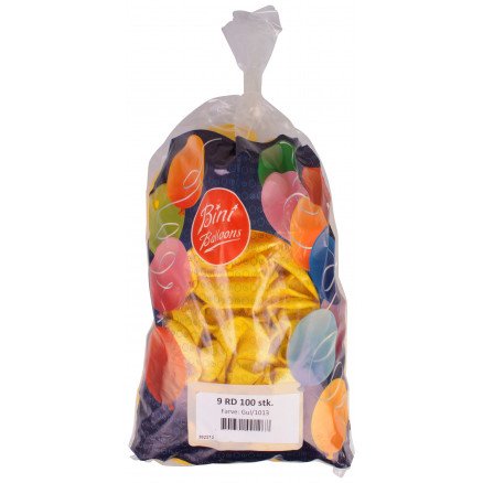 Bini Balloons Bini Balloons Ballonger Gul Ø26cm 100 stk