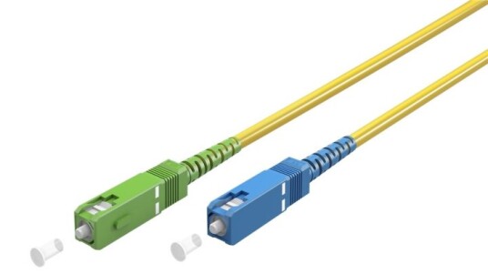 Goobay 25m Singlemode Fiberoptisk kabel OS2 SC-APC til SC-UPC Gul Goobay 25m Singlemode Fiberoptisk kabel OS2 SC-APC til SC-UPC Gul