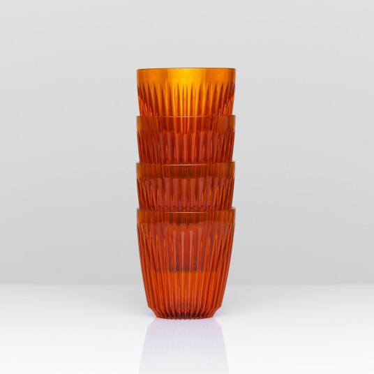Huskee Renew 4-pack Cup Set - Amber , 8oz (225ml)