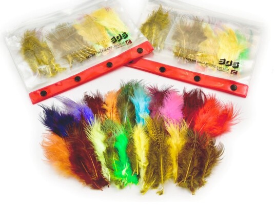 Frodin Flies Pheasant Rump Feather Pack 20 Farger 100 Fjær