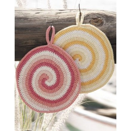 Drops Garnstudio Candy Daze by DROPS Design Grytelapper Hekleoppskrift