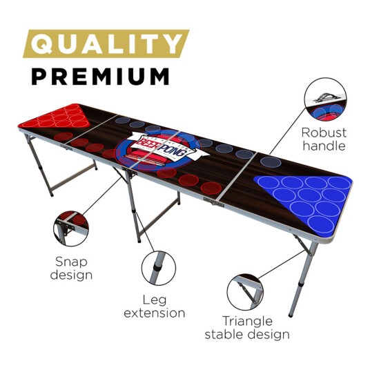 Catsson Beer Pong Bord Flip Cup