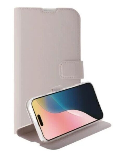 Vivanco Classic Lommebokdeksel i Greige for iPhone 16 Vivanco Classic Lommebokdeksel i Greige for iPhone 16