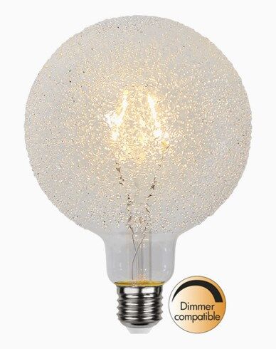 Star Trading LED-lampa E27 G125 Icedrop glass, 1W/2000K