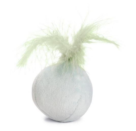 Rizo Ball Med Fjær Til Kattunge Mint 5Cm Rizo Ball Med Fjær Til Kattunge Mint 5Cm