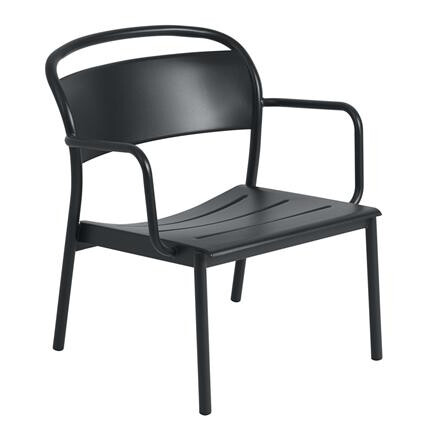 Muuto Muuto Linear Steel Lenestol Antrasitt Sort