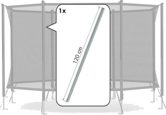 BERG Toys Comfort - Upper Tube 120cm Øvre Stolpe .00/.01-Versjon