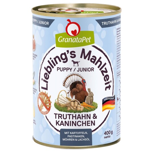 Granatapet Darling'S Meal 6 X 400 G Junior Kalkun Og Kanin