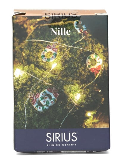 Sirius Home Nille Krans, Silver - Multi/patterned - L:90CM