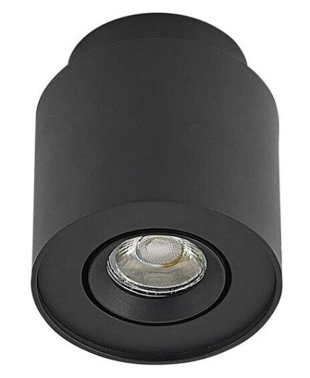 Arcchio Walisa LED-taklampe, rund, svart