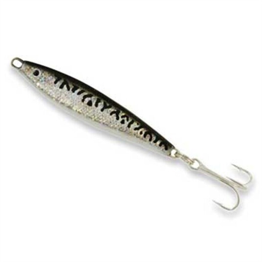 Sølvkroken Jensen-Pirken sølv m/striper 40g Fiskesluk STD STD