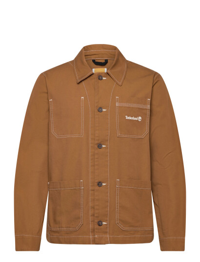 Timberland Chore Canvas Jacket Dark Wheat Boot Brown M Timberland Chore Canvas Jacket Dark Wheat Boot Brown M
