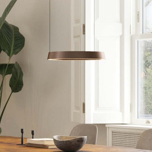 Edge Round LED hengelampe rosagull Ø40cm CCT   Light Point   Kjøkken   Design   Aluminium   Rund