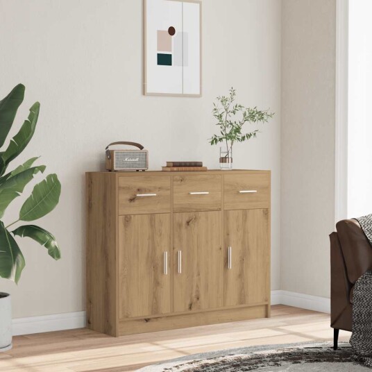 Skjenk artisan eik 91x28x75 cm konstruert tre 8721158434708