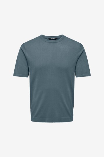Only & Sons Genser onsWyler Life Reg 14 SS Knit Grå