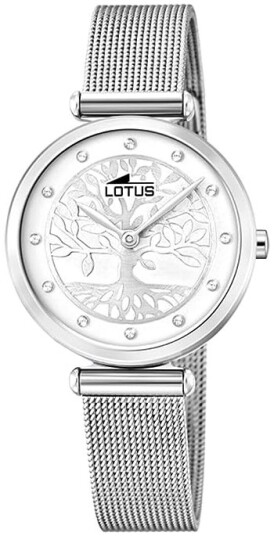 Lotus Dameklokke 18708/1 Bliss Hvit/Stål Ø29 mm