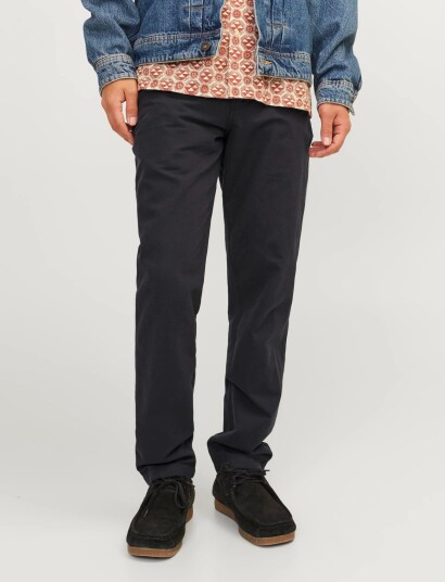 Jack & Jones Jpstace Summer Linen Blend Chino Pant Sn Black 28 x 32